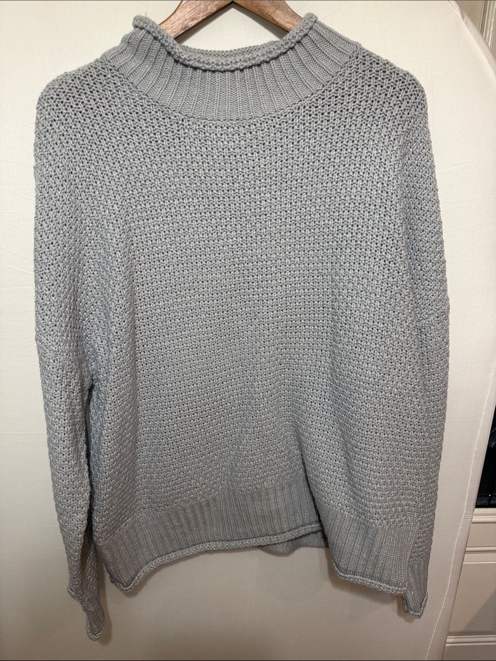 Light Gray Crewneck Sweater - Cozy Knit